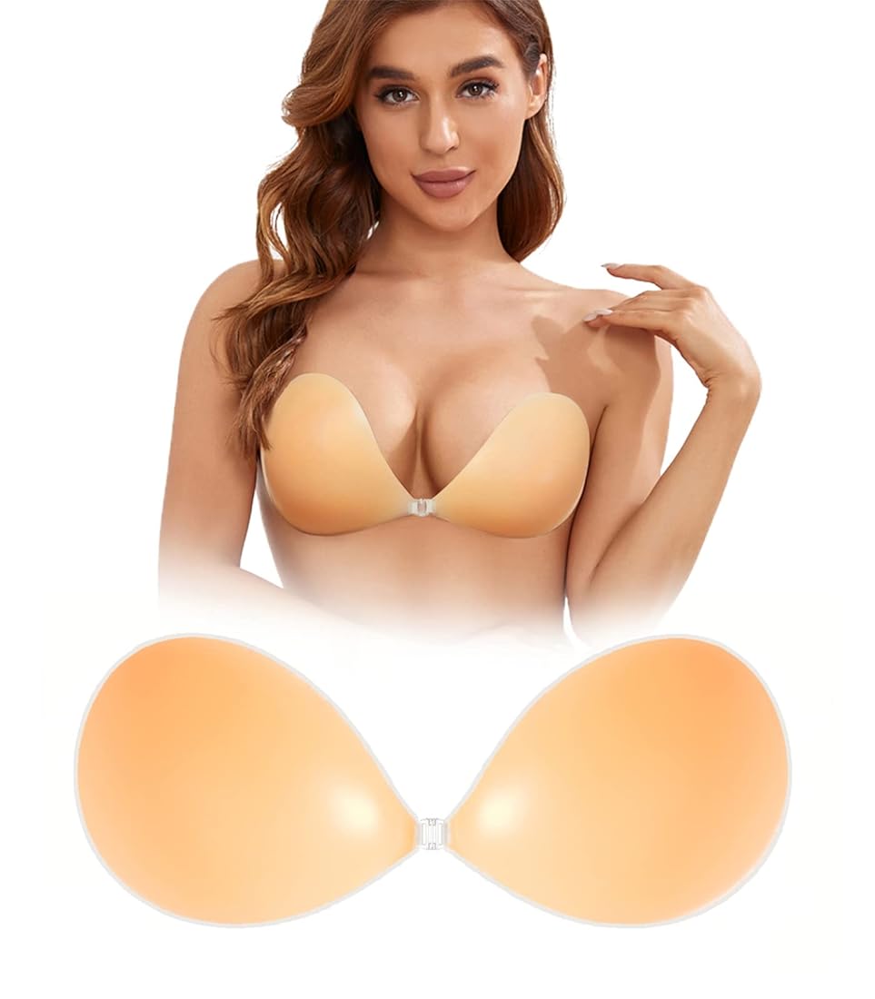 Adhesive Silicone Push-up Strapless Bra