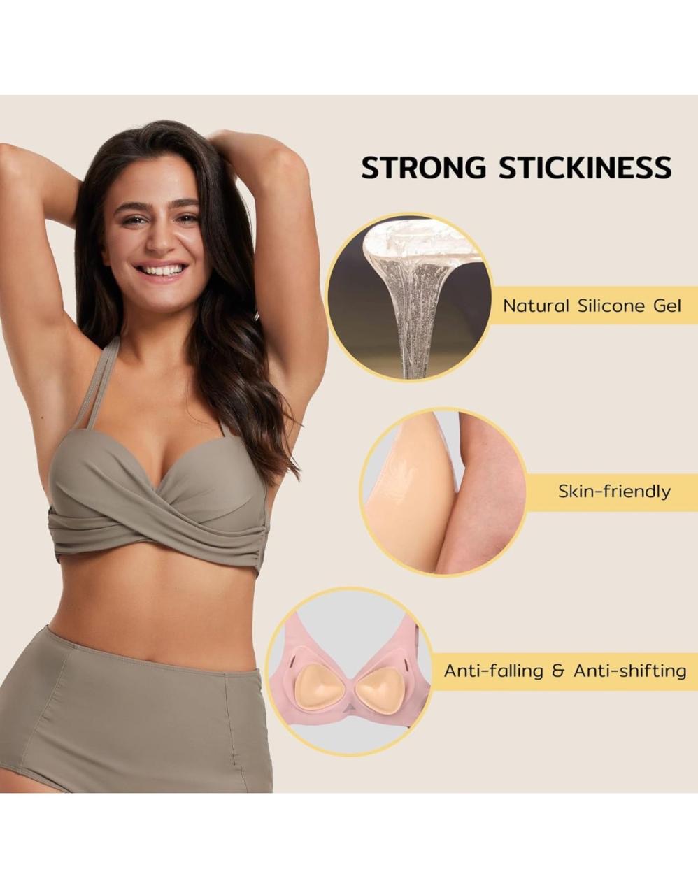 Bra Lift Insert Pads - Reusable & Comfortable