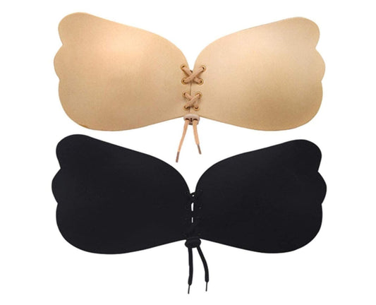 Lace Bunny Adhesive Push-up Strapless Bra