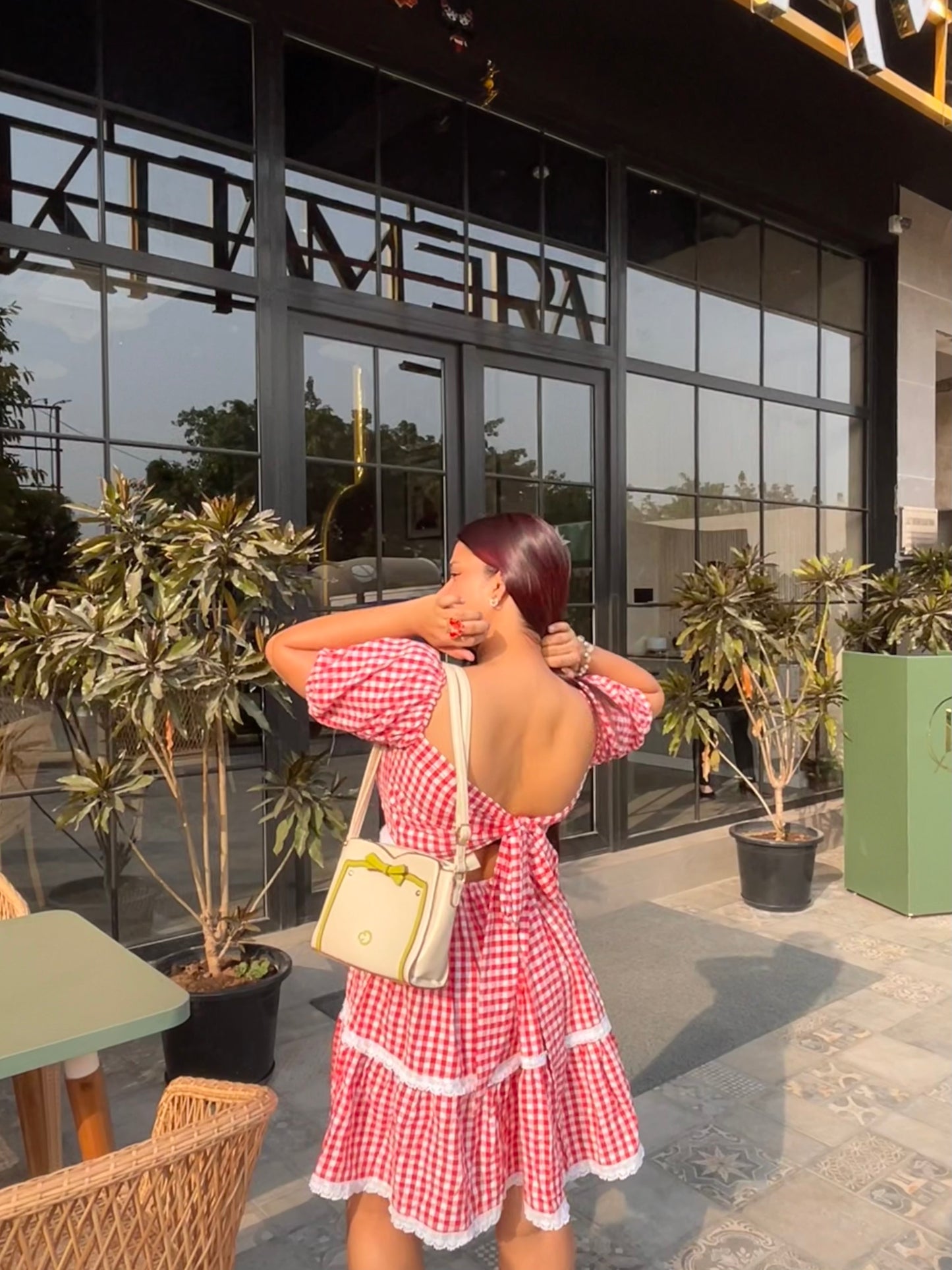 Layered Love Gingham Dress