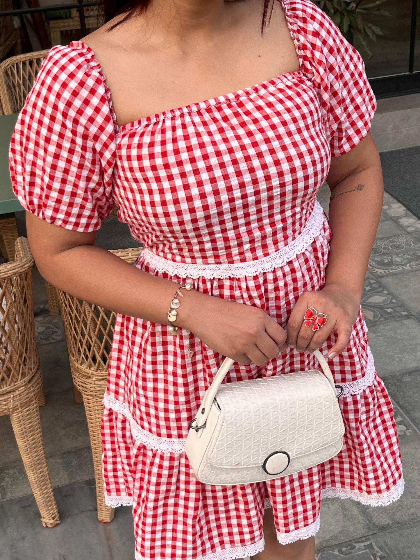 Layered Love Gingham Dress
