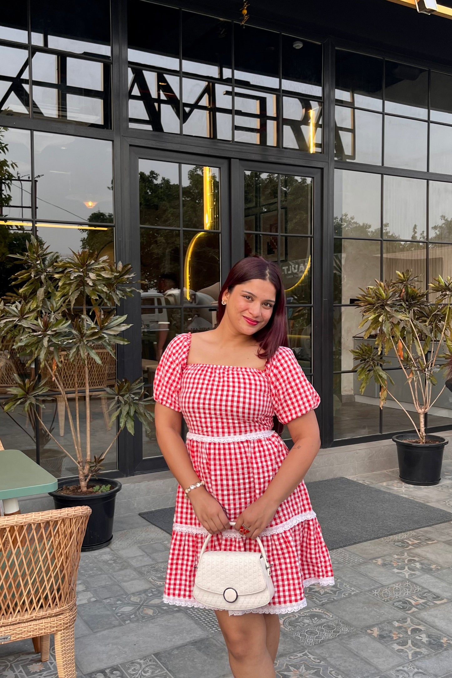 Layered Love Gingham Dress