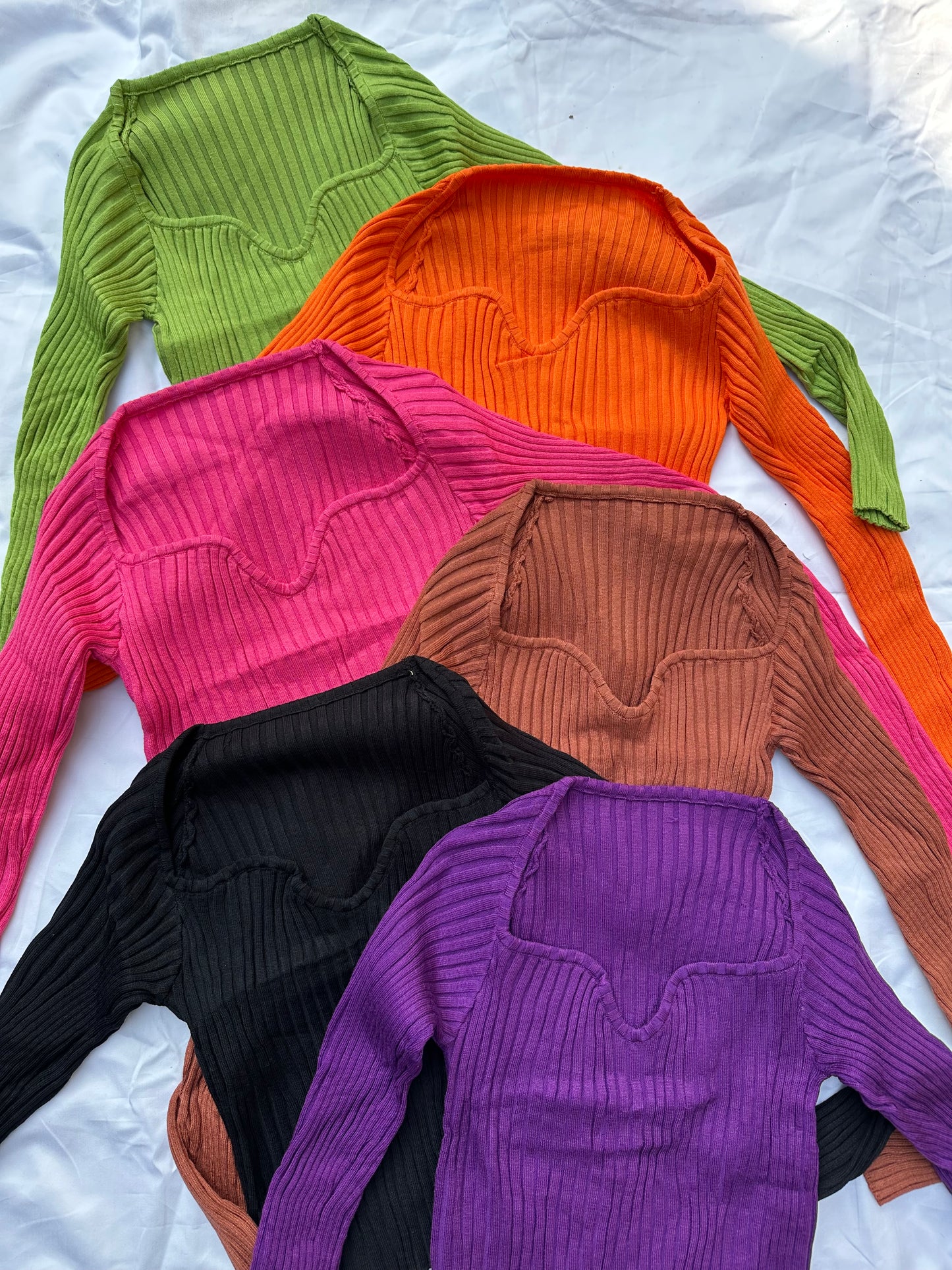 Scoop Neck Warm Tops