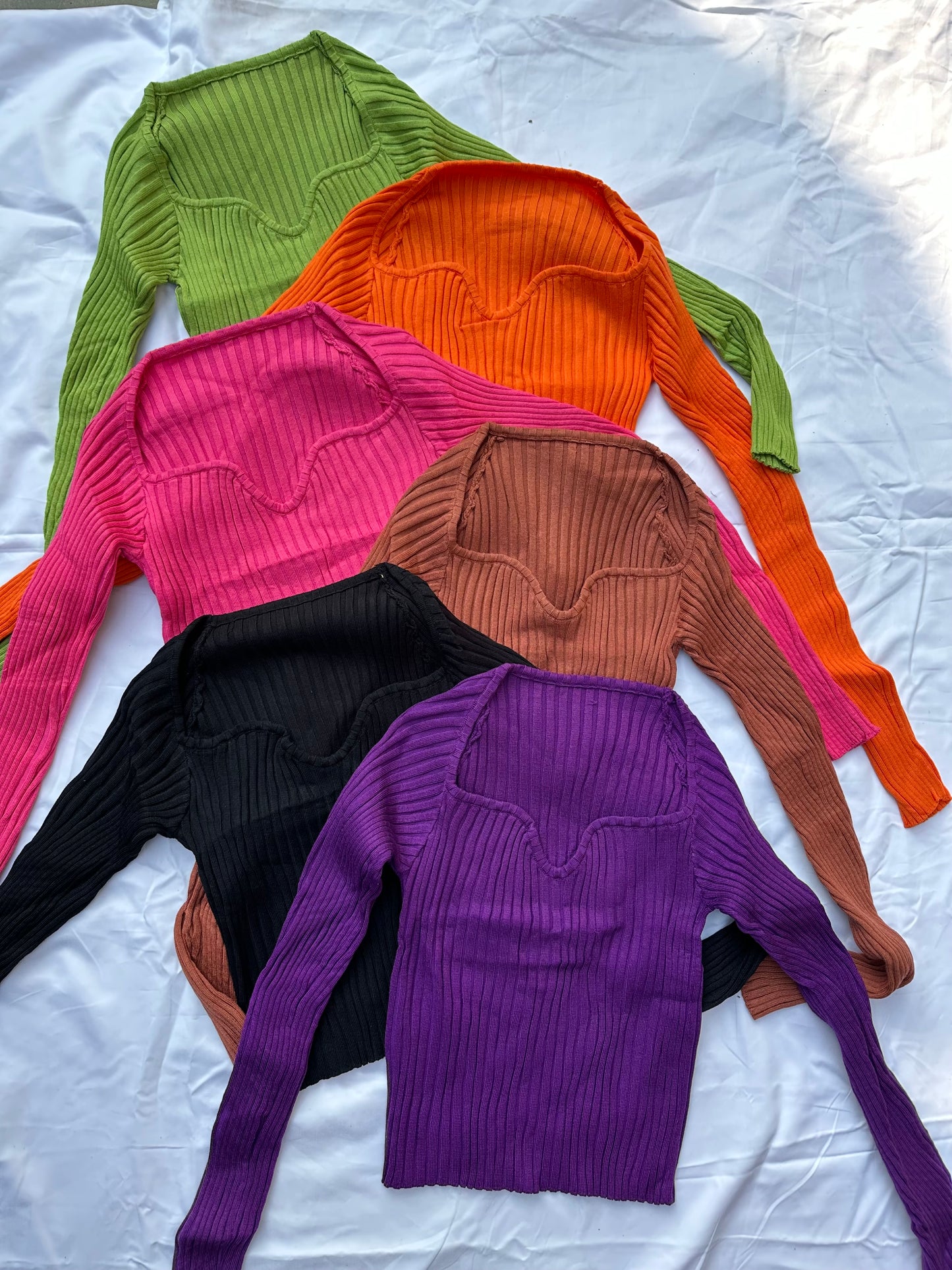 Scoop Neck Warm Tops