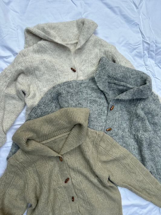 Wooden Button Cardigan