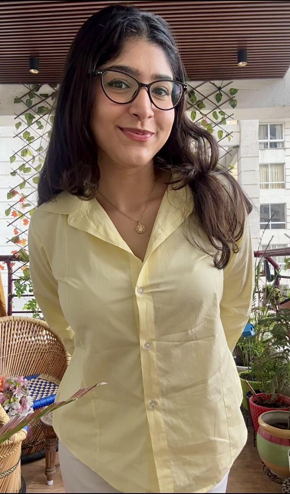 Princess Shirt - Butter Yellow/White/Olive