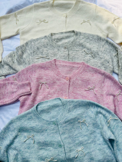 Pearl Bow sweater