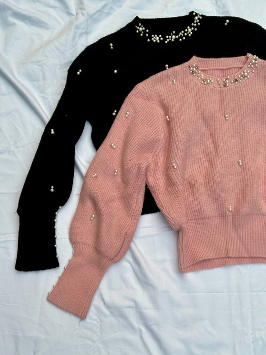 Pearl Embellished Sweater