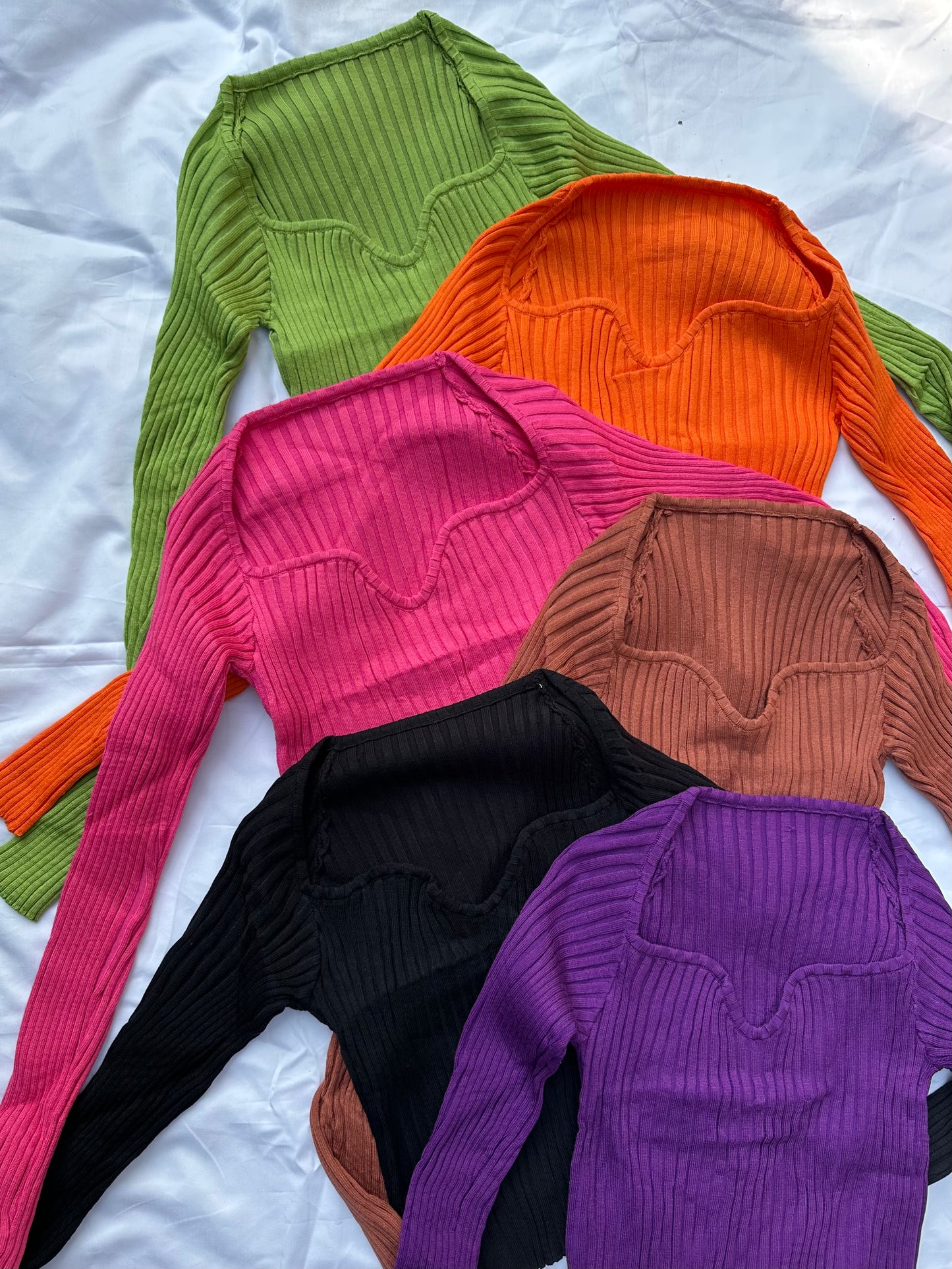 Scoop Neck Warm Tops