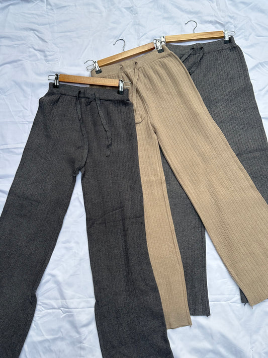 Straight Drawstring Warm Trouser