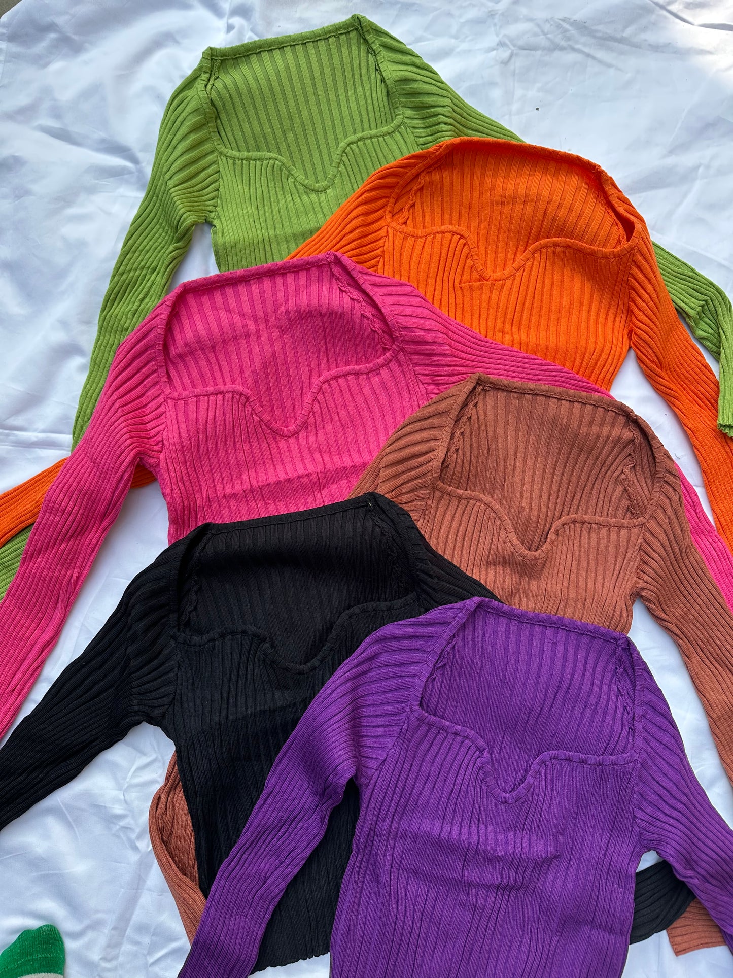 Scoop Neck Warm Tops