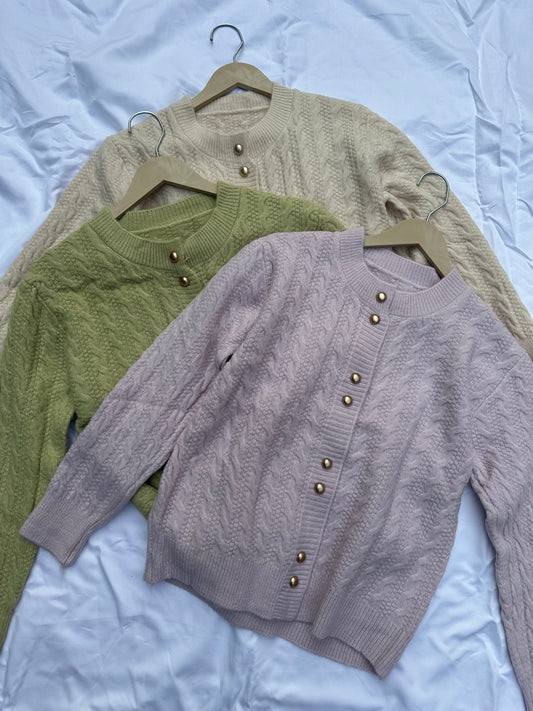 Gold Button Cardigan