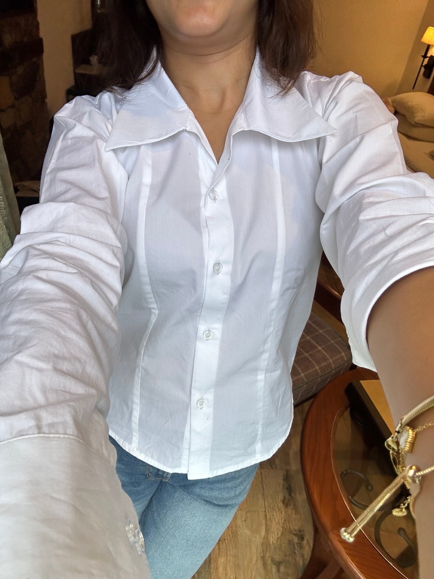 Princess Shirt - Butter Yellow/White/Olive