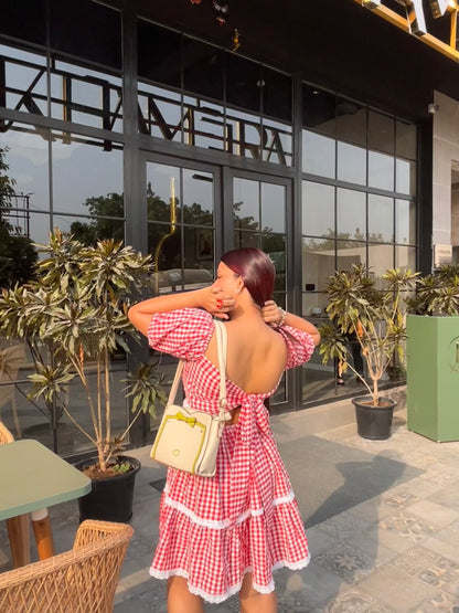 Layered Love Gingham Dress