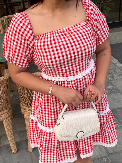 Layered Love Gingham Dress