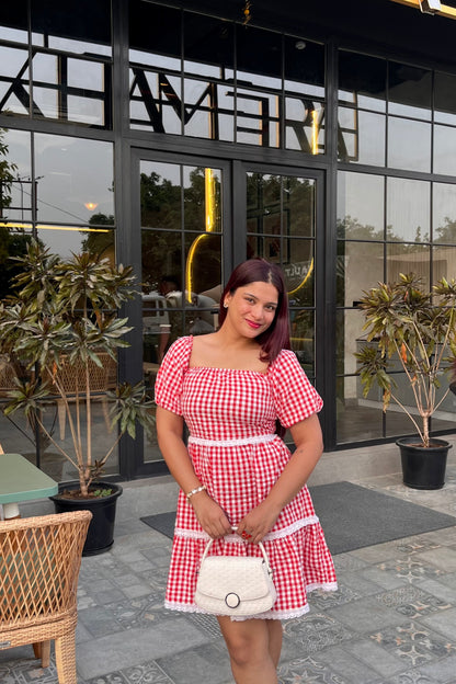 Layered Love Gingham Dress