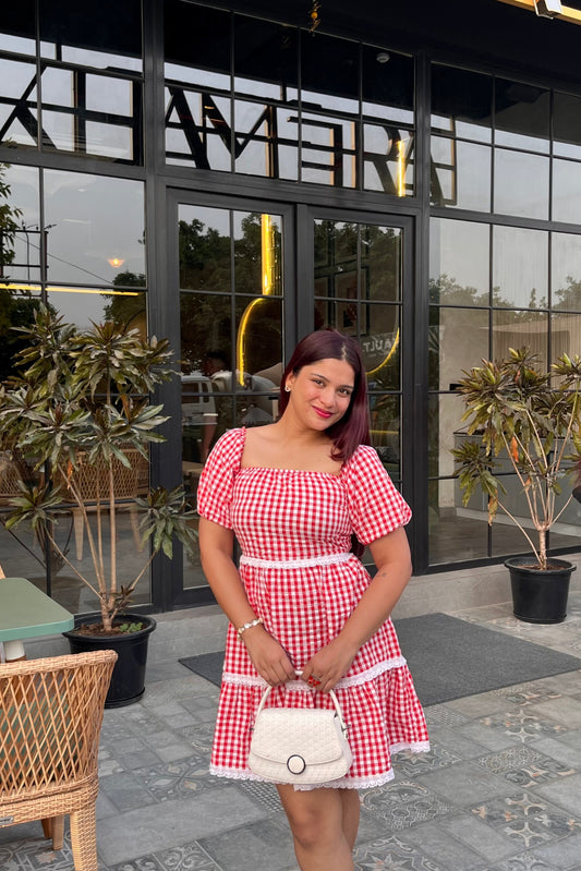Layered Love Gingham Dress