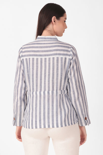 Striped Down Button Shirt