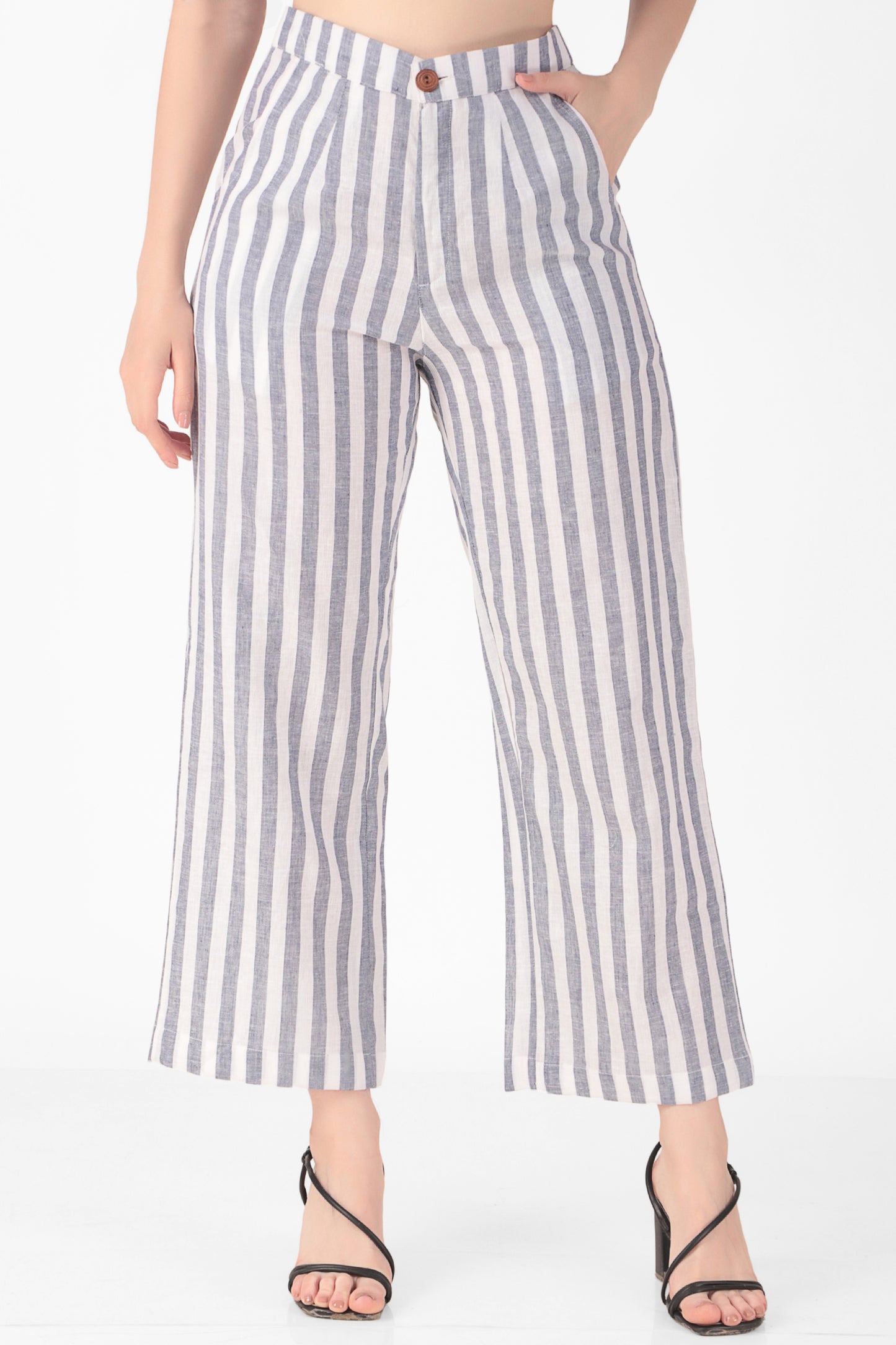 Striped Flared Pants