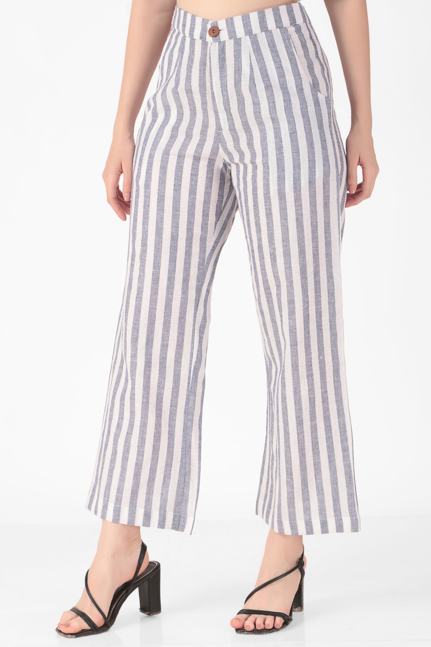 Striped Flared Pants