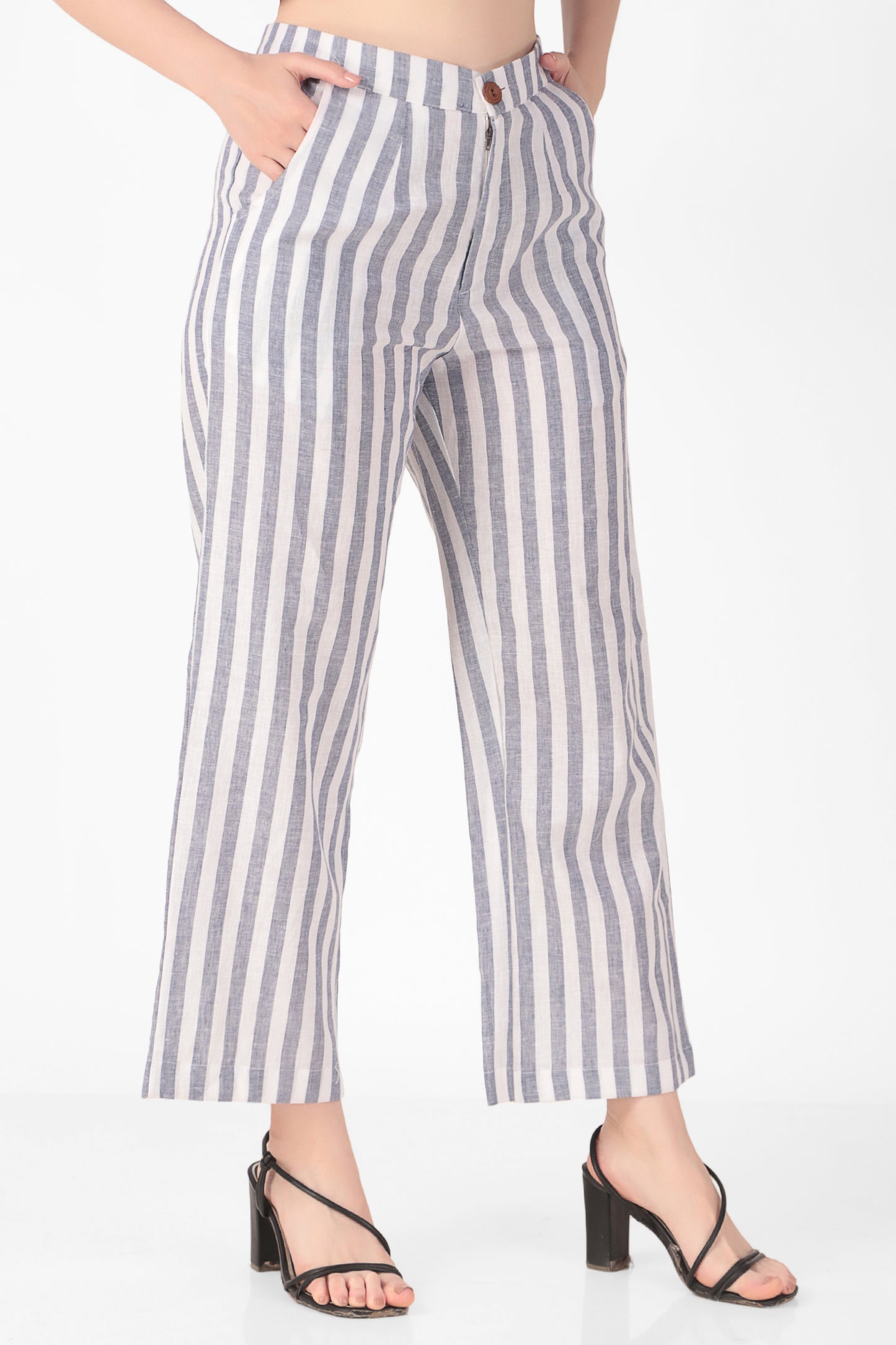 Striped Flared Pants