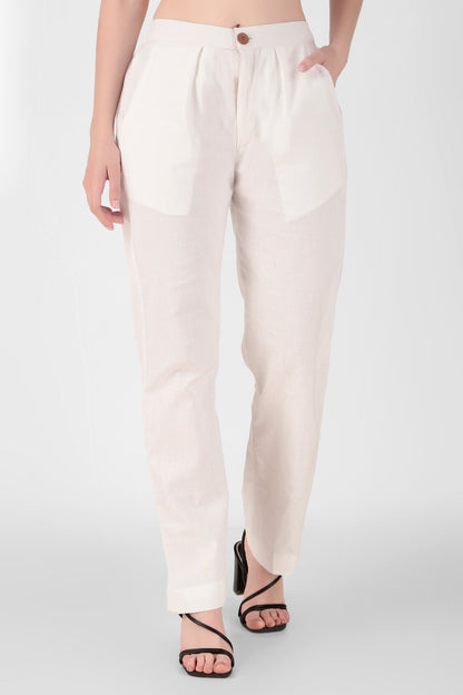 Everyday Linen Pants - White