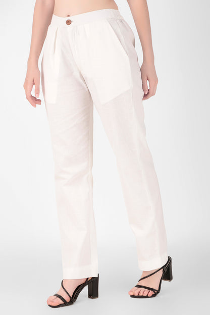 Everyday Linen Pants - Brown/White/Black