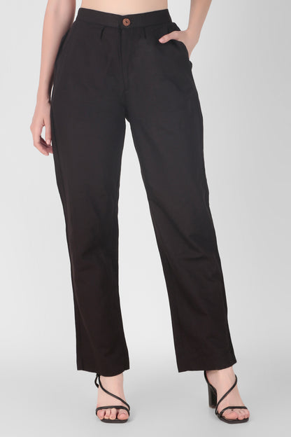 Everday Linen Pants - Black