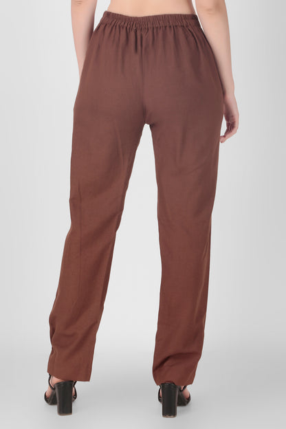 Everyday Linen Pants - Brown/White/Black