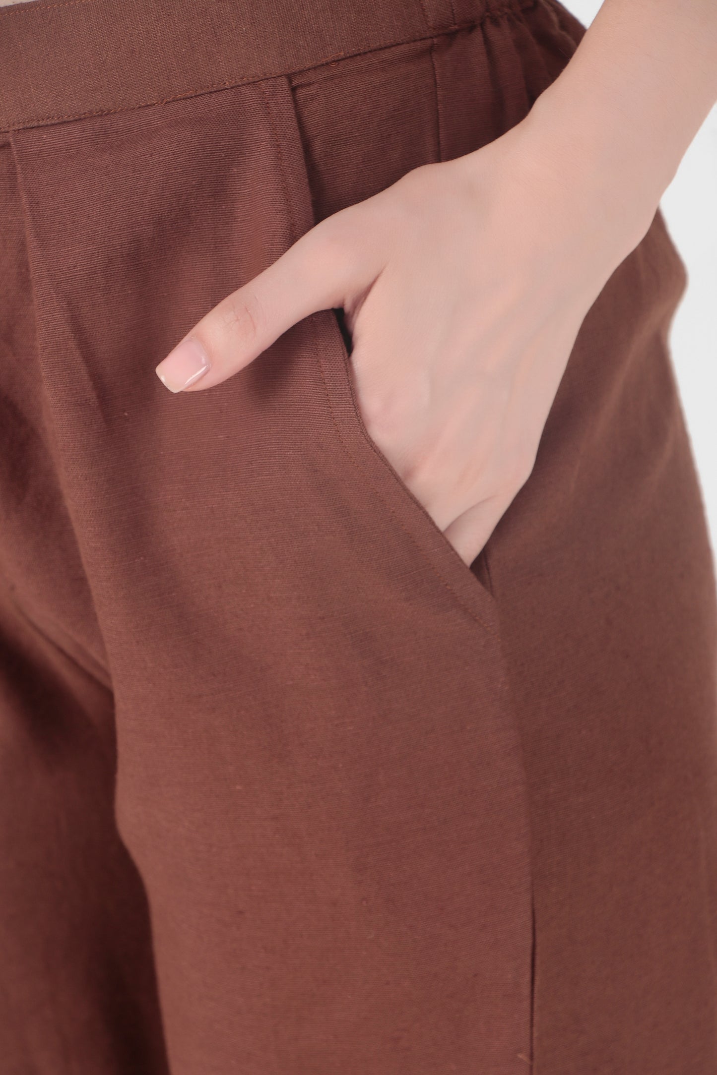 Everyday Linen Pants - Brown