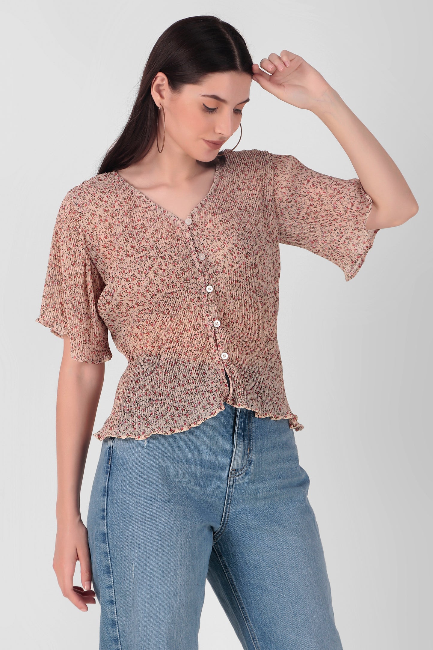 Cute Crinkled Georgette Top